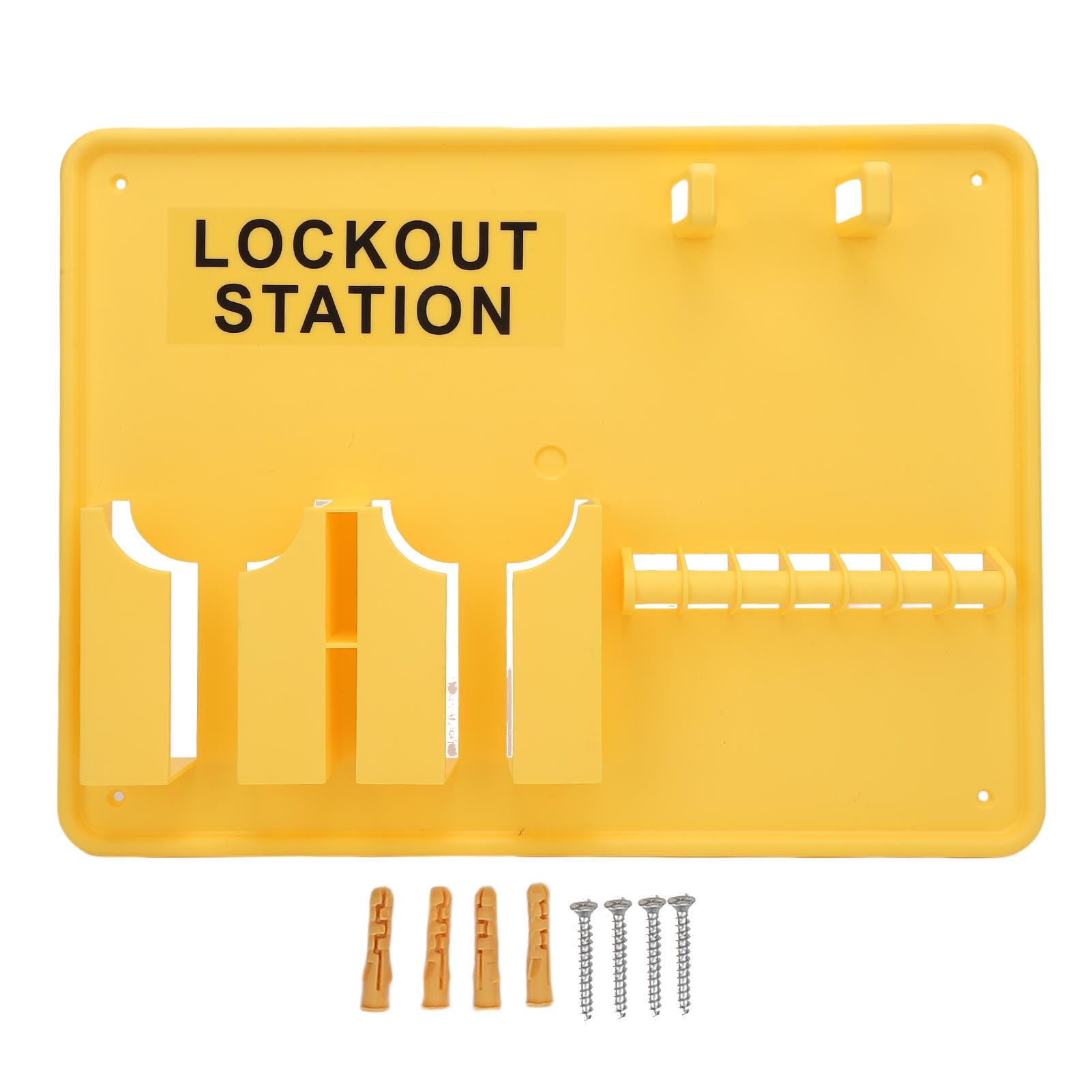 Lockout -Tagout -Station, Hochfestes PC -Material, Verformungsnachweis, Wandmontiertes Lock -Out -Tag für die Industrie, Leicht Erkennbar, für Verschiedene Betriebsumgebungen