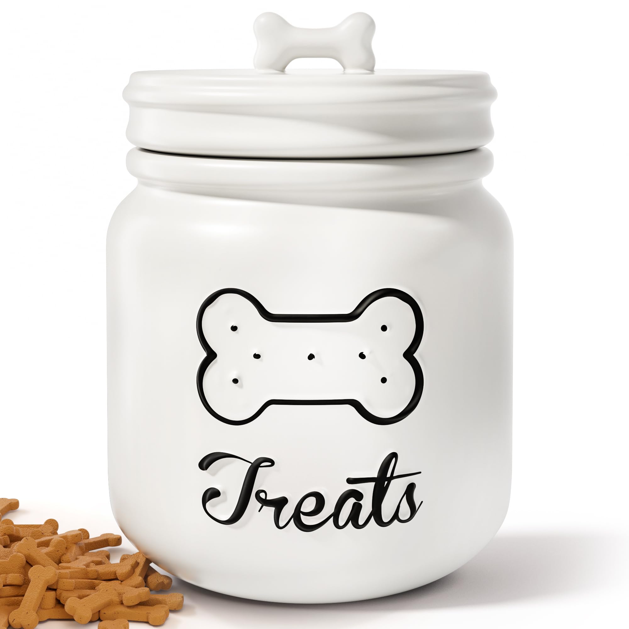 Pet Supplies Ceramic Dog Treat Cookie Jar Shop Dog Treat Cookie
