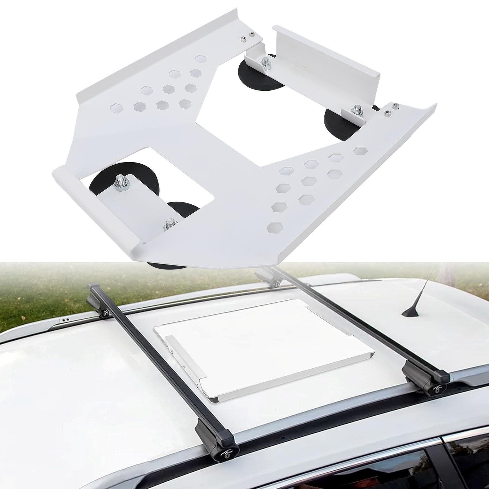 Supporto Magnetico da Tetto per Auto da 264 Libbre per Antenna Radio Satellitare con Base Protettiva in Gomma con Rivestimento a Prova di Luce Solare per Yacht SUV
