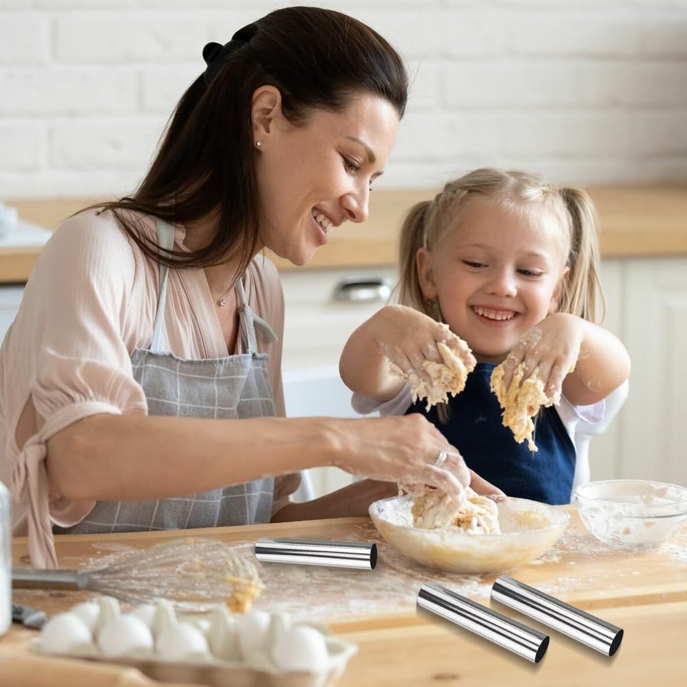 Cannoli Vorm buisjes, 12 stuks roestvrij staal cannoli bakvorm