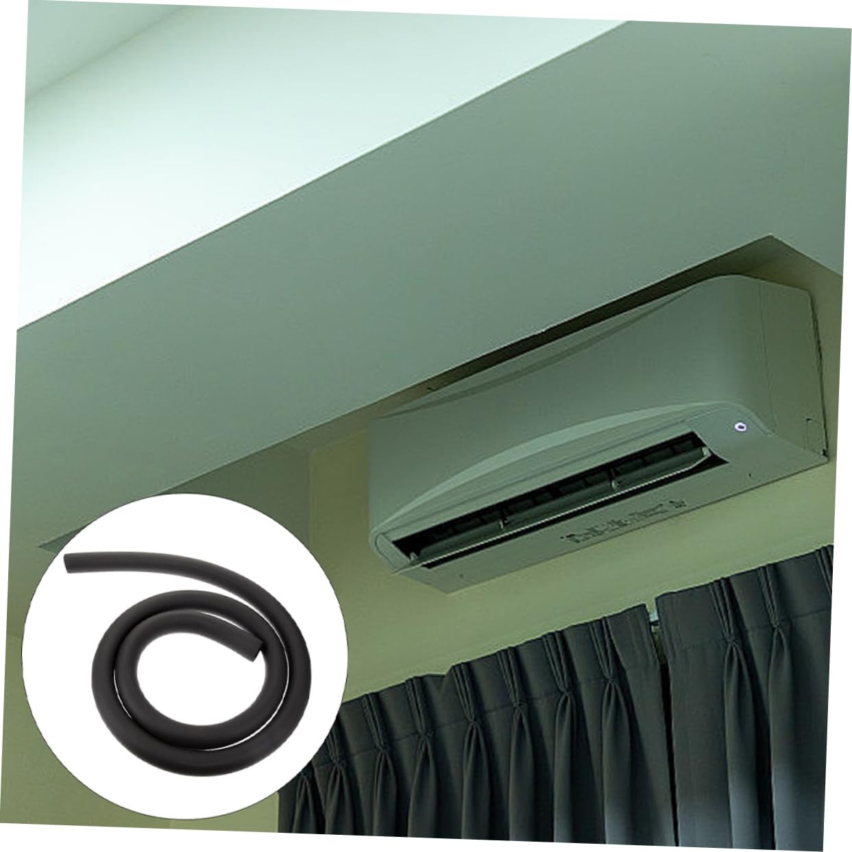 jojofuny 6piezas Tubo Aislante De Goma Aislamiento Térmico Para Tuberías Exteriores Material Anticongelante Interior Para Sistemas De Aire Acondicionado y Paneles Solares