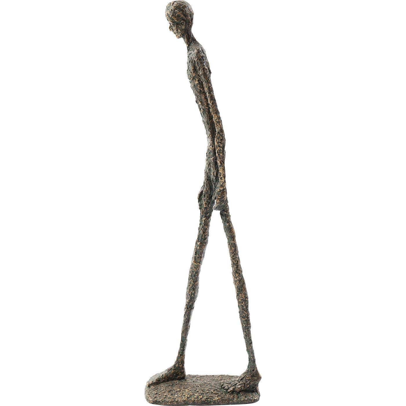 Kare Design Deko Objekt Art Man Bronze, Dekofigur, Skulptur, Tischaccessoires, Deko Figur fürs Wohnzimmer, Flur, Schlafzimmer, Accessoire, Deko für Regale oder Sideboards, 79x25x11 cm (H/B/T)
