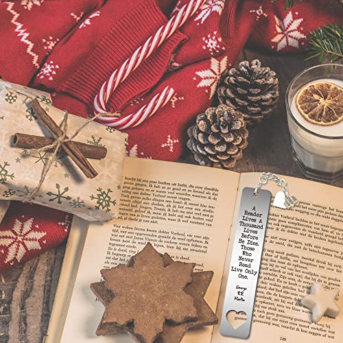 George R.R.Martin with Knowledge Quote, Engraved Bookmark for Women,Men, Book Lover, Bookworm, Book Accessories, Reading Gifts, Book Gifts, Birthday Christmas Gifts