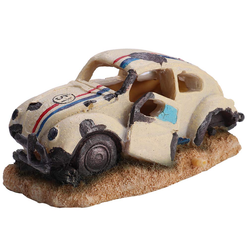 car fish tank accessories AYNEFY Aquarium Resin Decorations,Creative Underwater Landscape Decor Imitation Wreck Car Resin Ornament for Air Stone Bubbler Oxygen Pump : Pet Supplies Daiwa Best Casting Reel ned fishing lure Aquarium Ornament Decoration Model:Ballistick 100ML