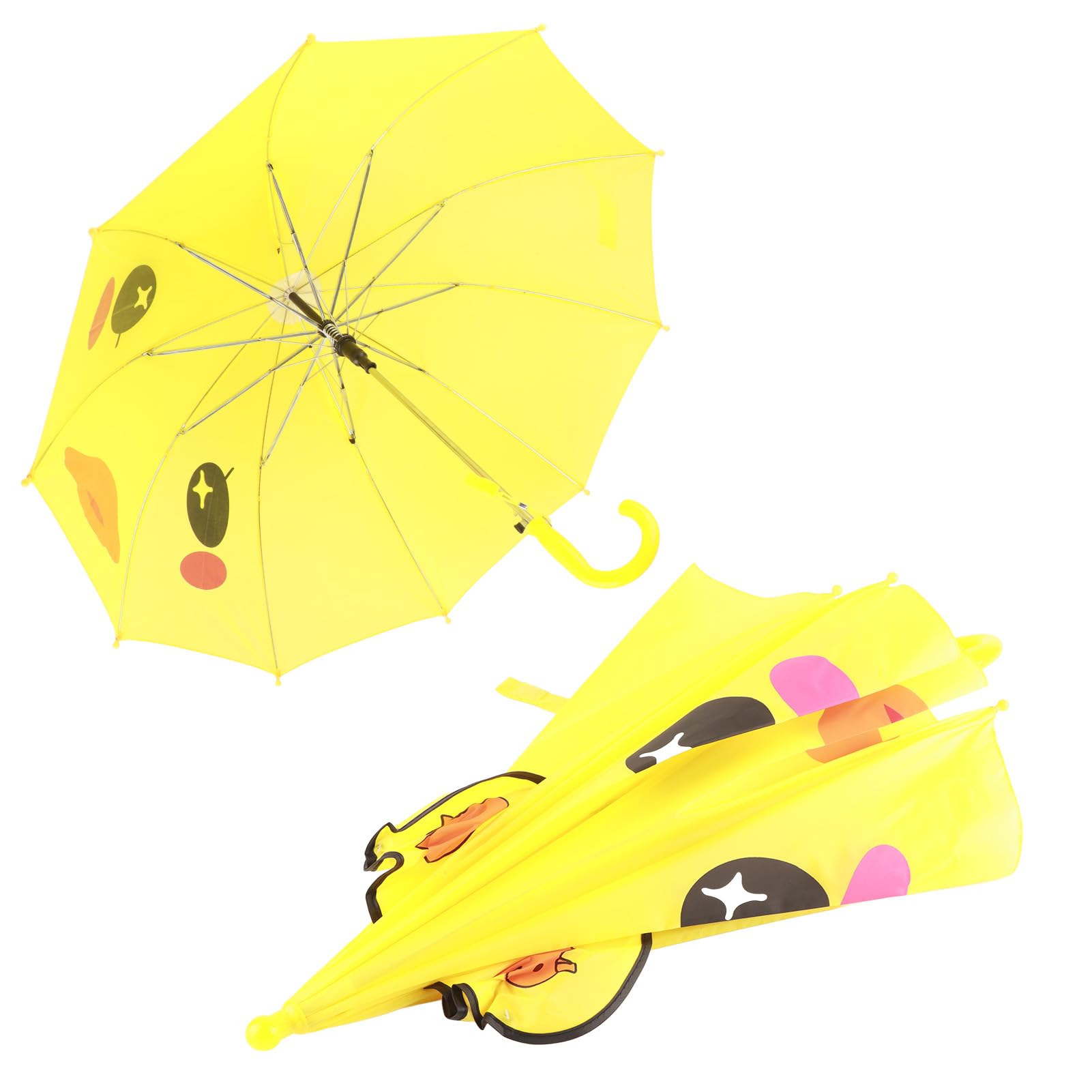 Parapluie Précieux pour Enfants, Facile à Utiliser, Design Mignon pour les Jours Pluvieux et Clairs, Convient aux Filles, Plastique et Acier, 23,03 X 30,31 Pouces