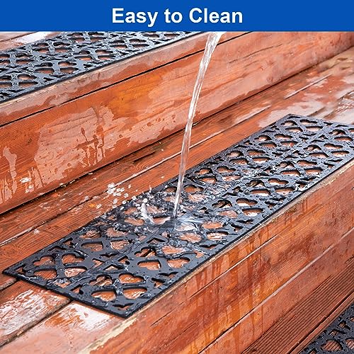 Snapklik.com : Spurtar Rubber Stair Treads Non Slip Outdoor 35x10