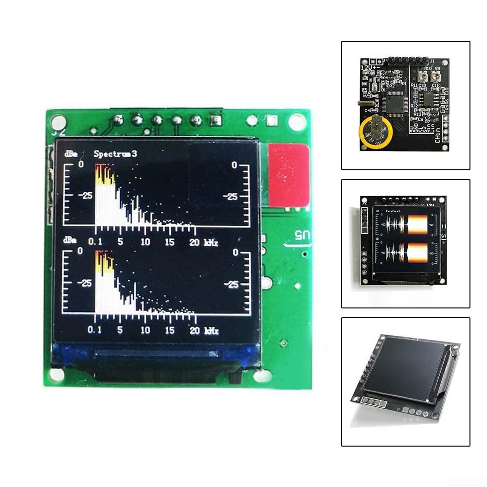 Musikspektrum-Analysator-Modul, LCD 3,3 cm MP3-Audioanzeige, VU-Meter, Power-Audio-Pegelanzeige-Modul