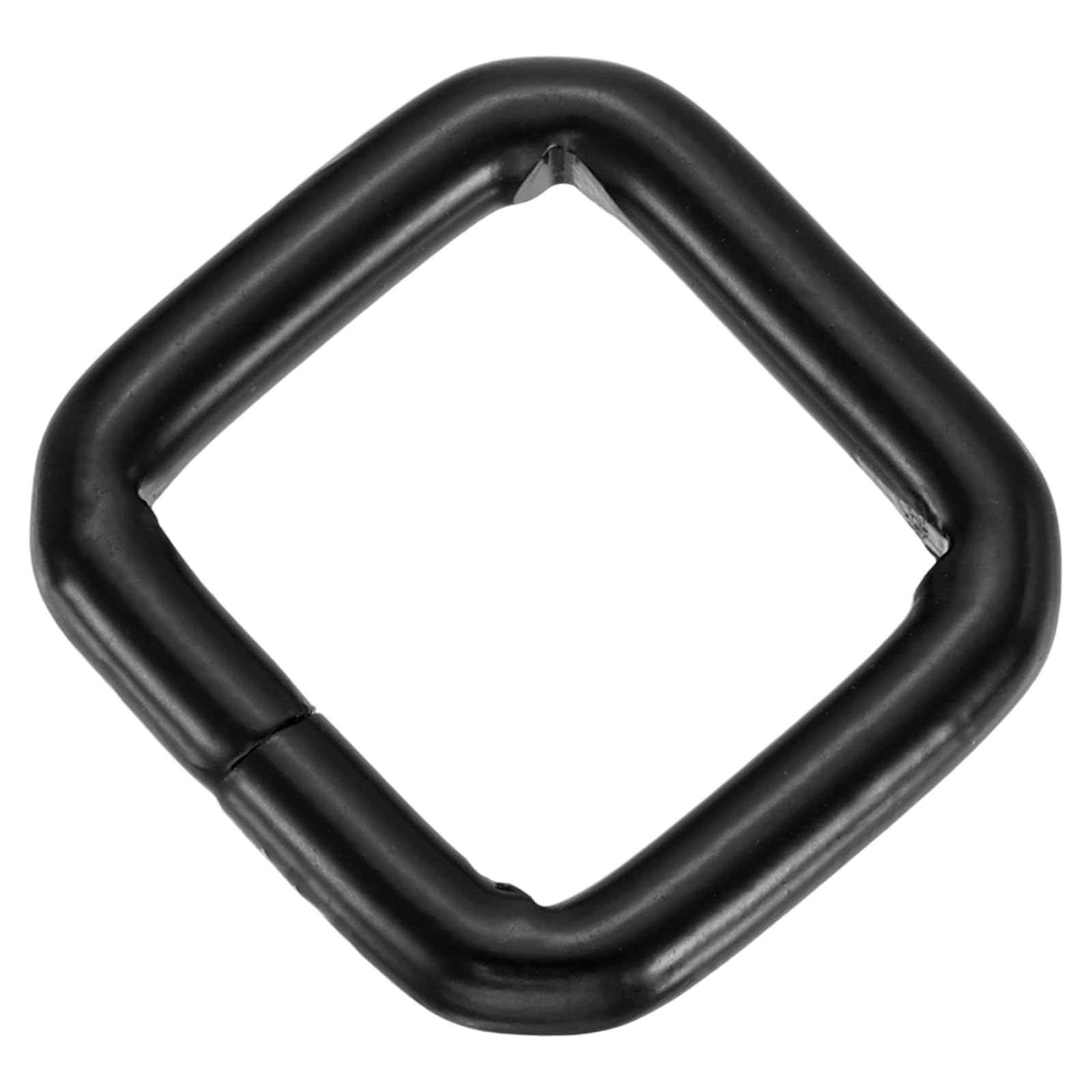 sourcing map 30 Pcs Metal Rectangle Ring, 3/4 x 5/8 Rectangle Buckle Ring Webbing Belts Buckle Metal Rings for Bag Belt Keychains DIY Loop Purse Making, Black