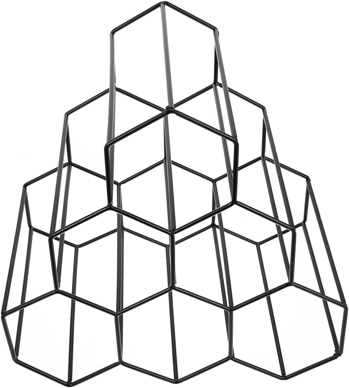 Honeycomb Wine Holder Freestanding Wine Rack for Bottles Geometric Stand for Home Bar -Saving Storage