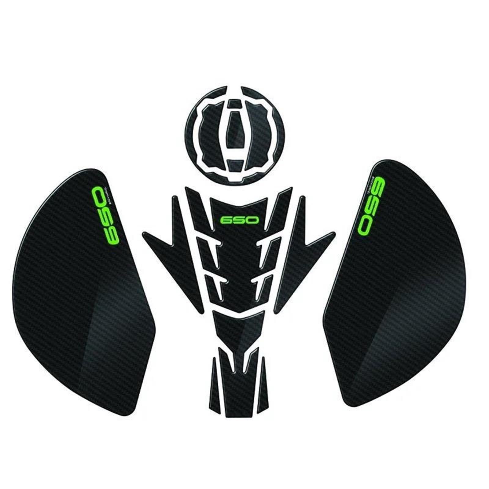 Motorcycle Tank Pad Protector Sticker Gas Knee Grip Traction Side for Kawasaki Z650 Z 650 for Ninja650 2017(Style 8)