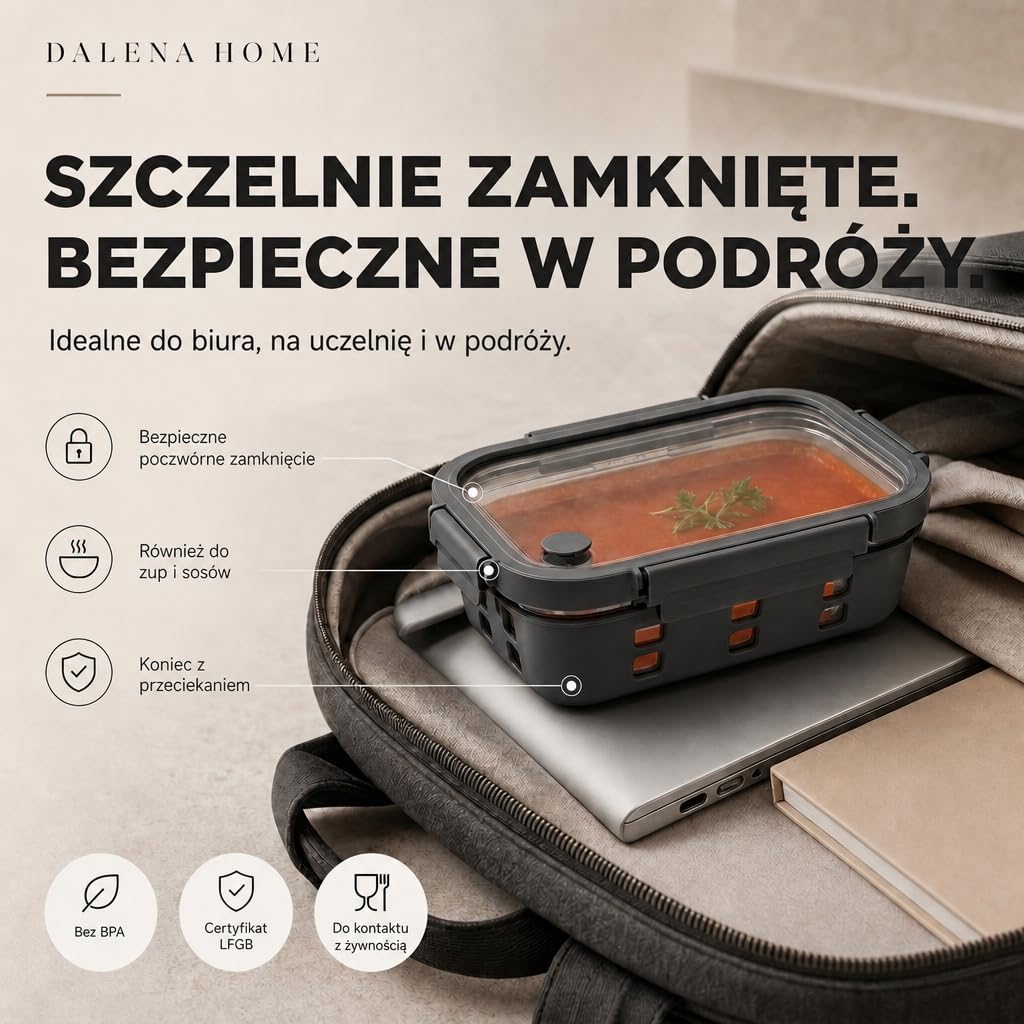 Zestaw Pojemników Meal Prep 3x1520ml – Szkło borokrzemowe, szczelne, piętrowe, mikrofalówka z zaworem parowym, silikonowa powłoka antyuderzeniowa