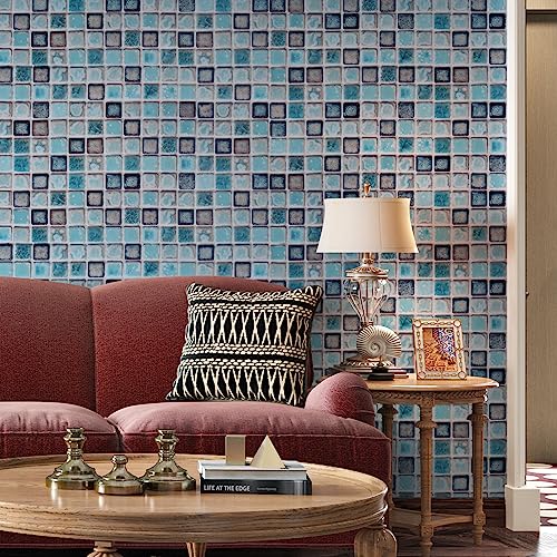 Papier peint mosaïque imperméable et lavable pour rénover vos murs humides