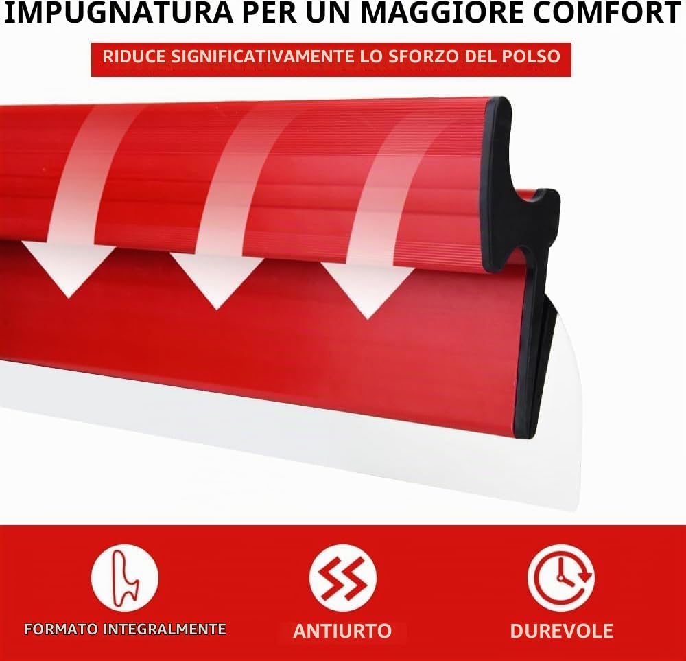 Spatole per Stucco Kit, Spatole in Acciaio Inox, set di 3 Spatola di Finitura Professionali (250 mm, 400 mm, 600 mm), con 4 aste di Estensione (4x40 cm) e Valigia