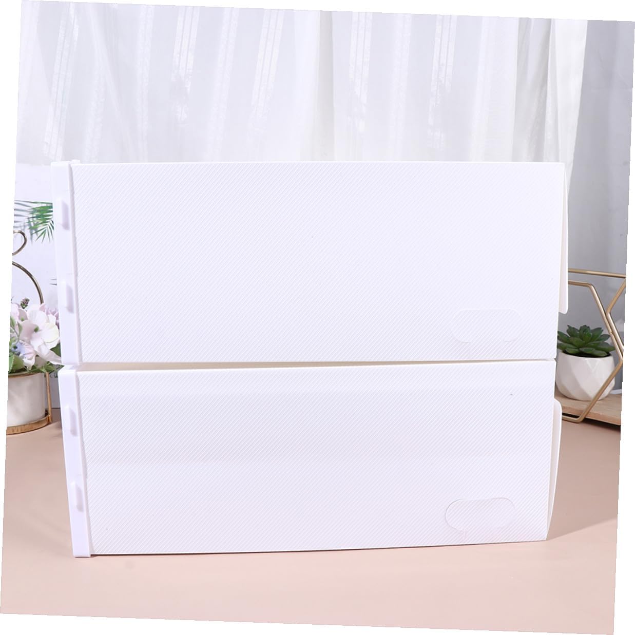 Cabilock 3pcs Stackable Clear Plastic Shoe Boxes with Flip-top Cover PP Material Organizer for Women Sneakers Heels and Boots Spacious Shoe Storage for Closet Protection and Easy Access