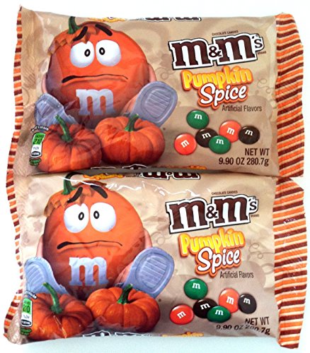 Pumpkin Spice M&Ms Chocolate Candies 9.9 oz. Bag (2 Pack)
