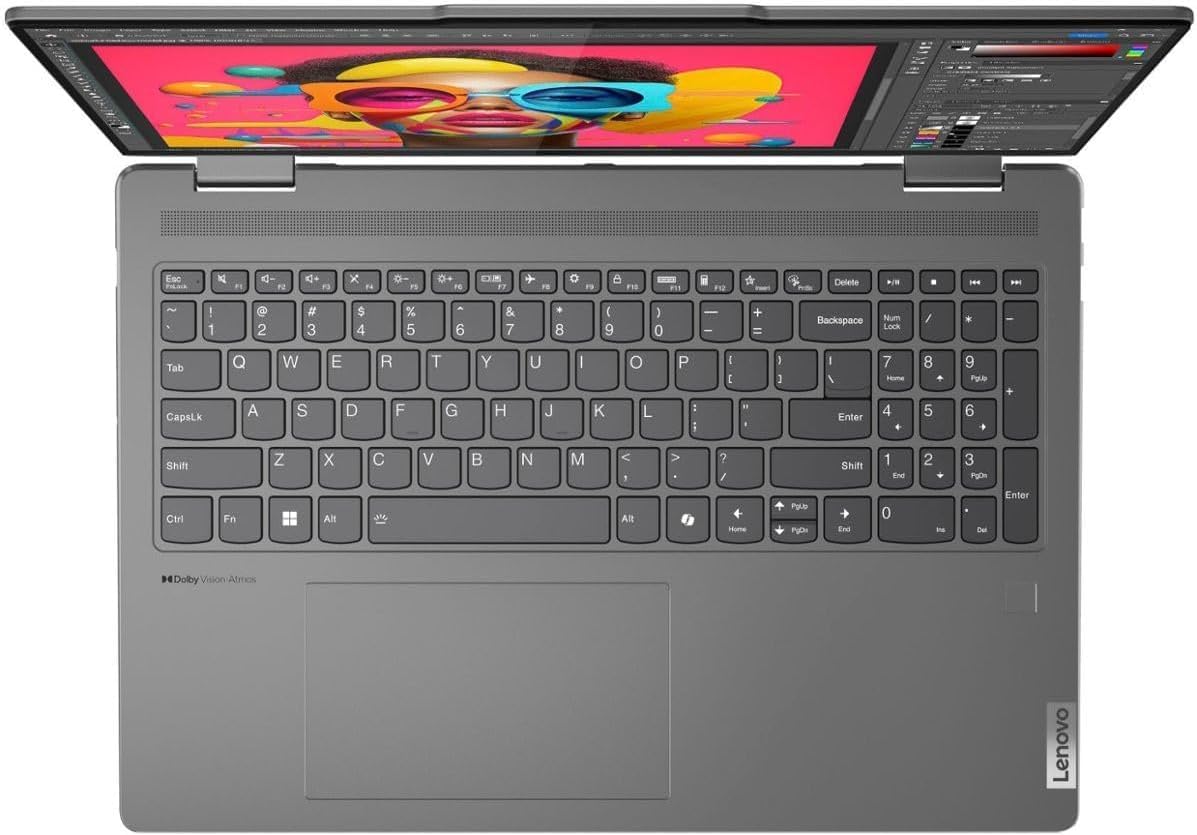 Lenovo Yoga 7 16 2-in-1 AI PC Laptop 16" WUXGA IPS Touch Glossy Intel 12-core Ultra 7 155U 16GB RAM 2TB SSD Backlit Fingerprint Thunderbolt FHD IR Privacy Camera Win11Pro + 3-in-1 Accessories