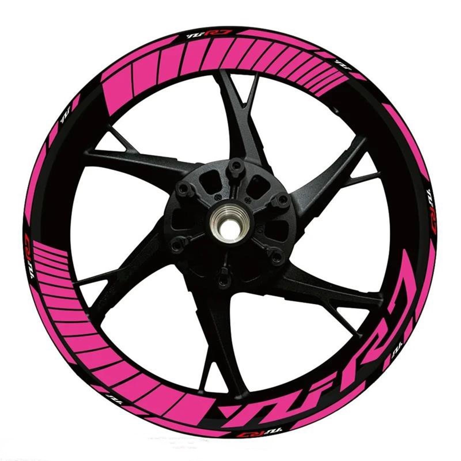 Stickers Motorcycle Wheel Stickers Night Reflective Decorative Rim for Yamaha YZFR7 YZF R7(Style 24)