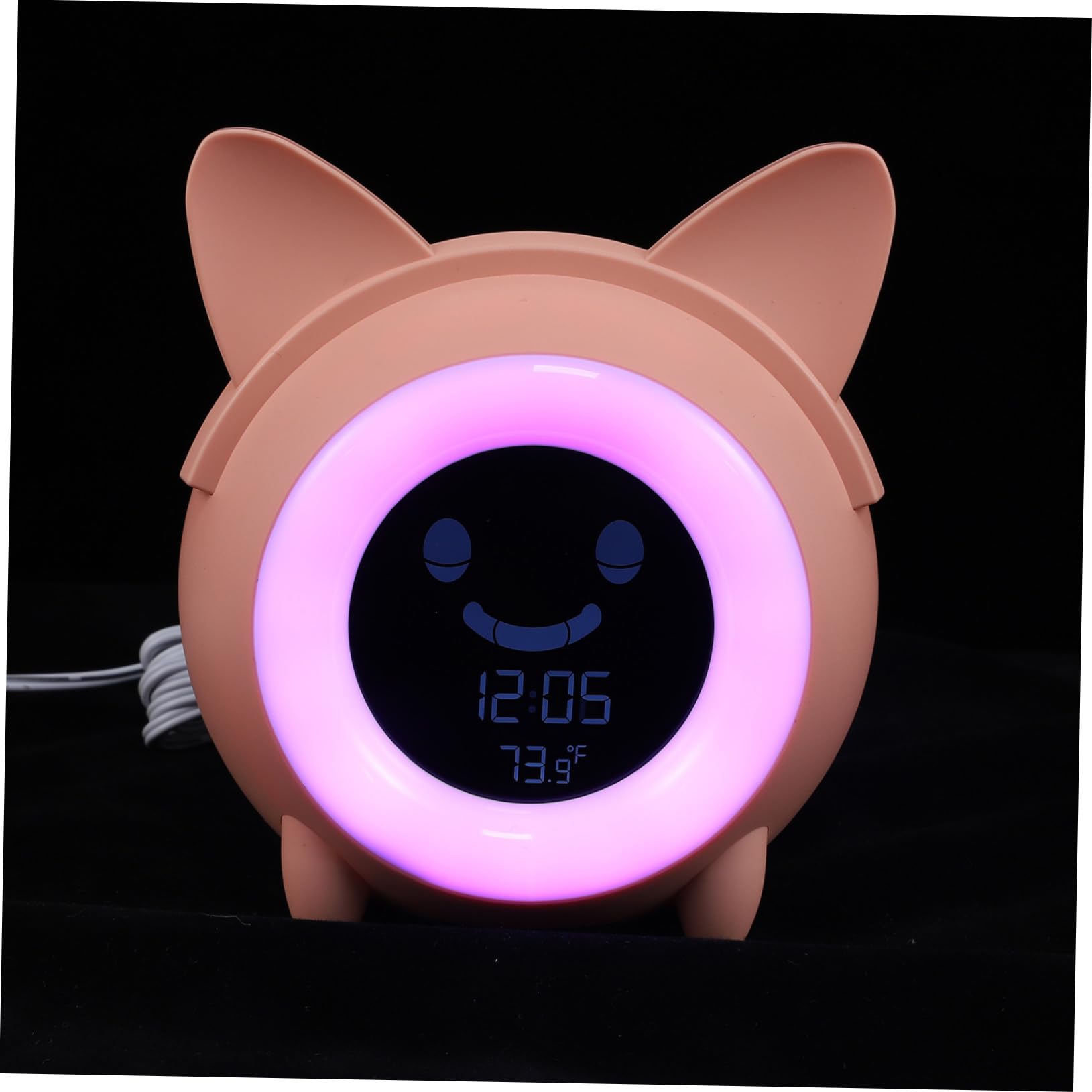 Design moderne simple réveil numérique Mipcase rose en plastique compact