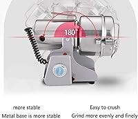 Vista 5 de Molino de granos de acero inoxidable tipo oscilación 800G, molienda de café, molinillo eléctrico, para moler varios cereales materiales secos