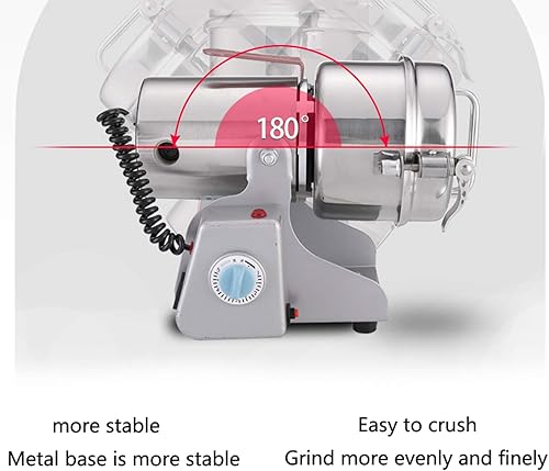 Miniatura 5 de Molino de granos de acero inoxidable tipo oscilación 800G, molienda de café, molinillo eléctrico, para moler varios cereales materiales secos