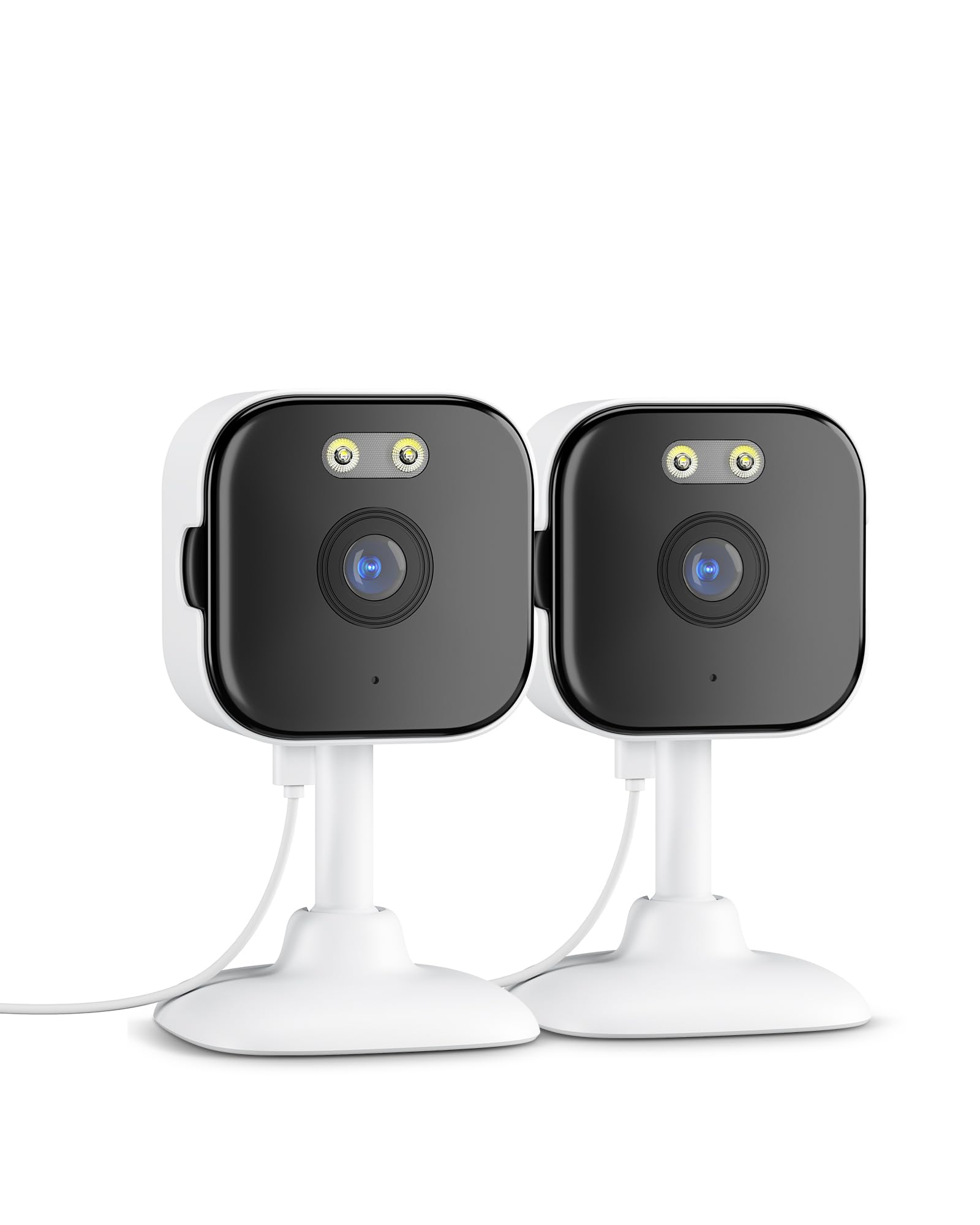 ANBIUX 2K Indoor WiFi Surveillance Camera, WiFi Home Surveillance Cameras, 2.4G, Mini Camera, Colour Night Vision, Two-Way Audio, Human Detection, Alarm, USB, IP66