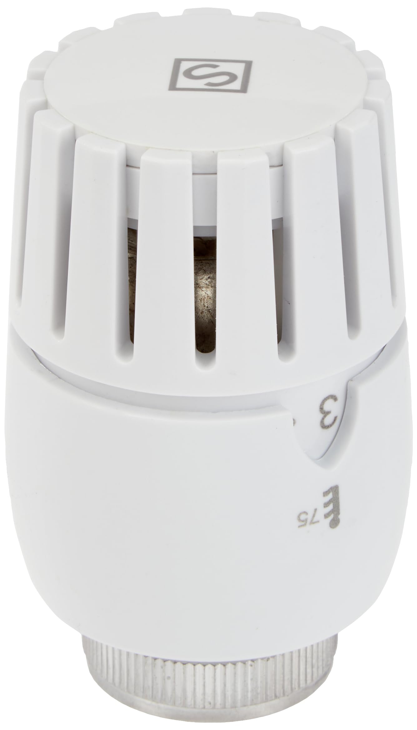 SOMATHERM FOR YOU, Kit Complet avec tête thermostatique à Dilatation de Liquide pour radiateurs 15/21, incluant Corps équerre, coude de réglage, purgeur d'air et Robinet
