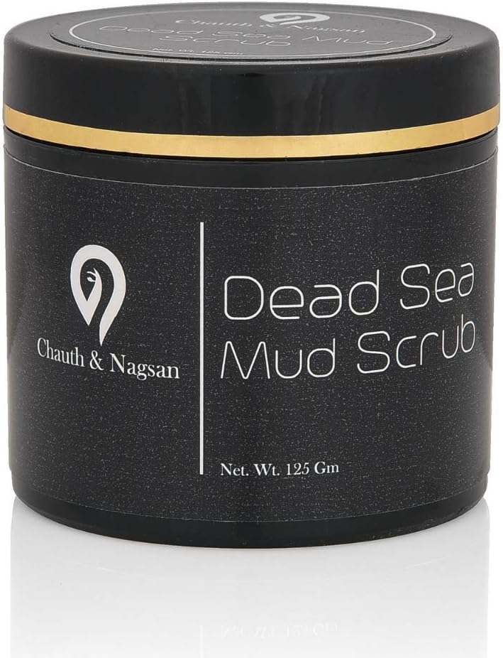 Chauth and Nagsan Dead Sea Mud Body/Face Scrub for Women & Men | Tan Removal, Exfoliation, Deep Cleansing and Skin Toning | Oily and Combination Skin Types - 125gms