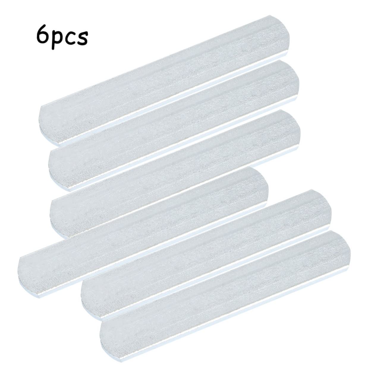 VICASKY Plaques D'acier Lestées 6pcs pour Entraînement Fitness à Domicile, Barre de Musculation Pratique en Acier Argenté, Améliore la Performance Sportive
