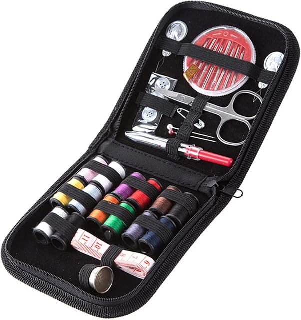 Sewing Kit,Sewing Supplies Accessories Mini Sewing kit DIY Travel Portable Sewing Tools, Thread, Needles, Pins,Tape Measurewith Zipper Case for Beginner, Travel, Home, DIY and Emergency Use