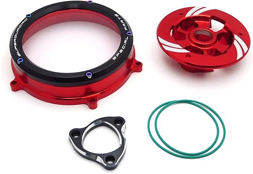 Miniatura 5 de Elegante cubierta transparente de embrague de carreras y retención de resorte compatible con Ducati 1199 1299 959 Panigale RS 2012-2016 (ver ajuste)