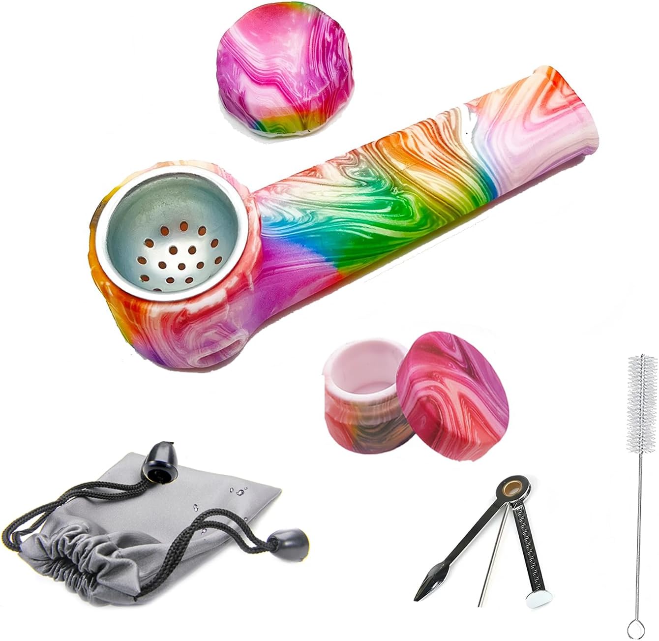 Smoking Pipe Set Easy To Clean - Cleaning Tools Included, Suitable For Beginners, Removable For Pipes