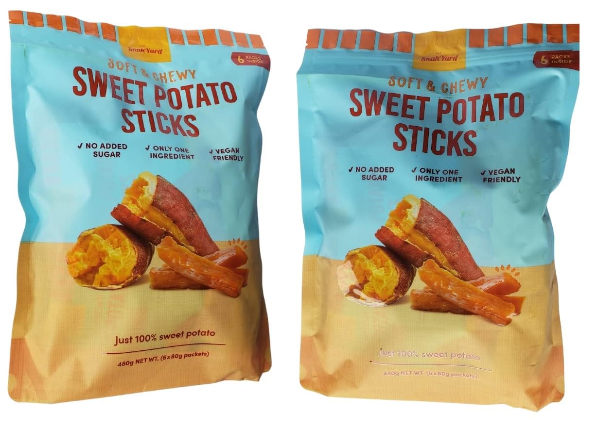 Generic(Pack of 2) SnakYard Sweet Potato Sticks 17 oz (6 x 2.8 oz packets)
