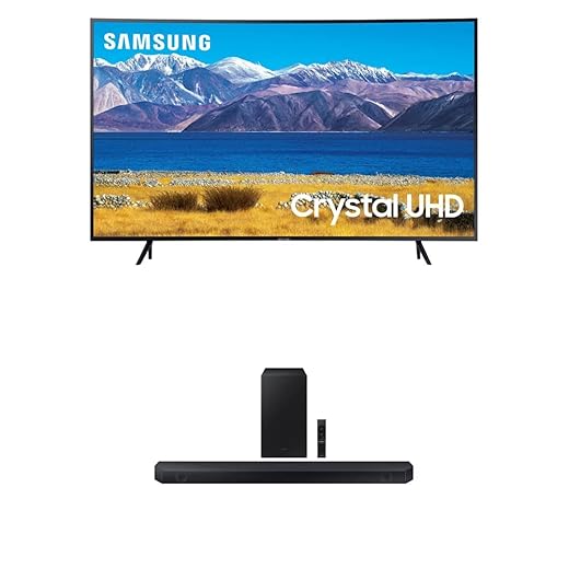 SAMSUNG 55-inch Class Curved UHD TU-8300 Series - 4K UHD HDR Smart TV With Alexa Built-in (UN55TU8300FXZA, 2020 Model)