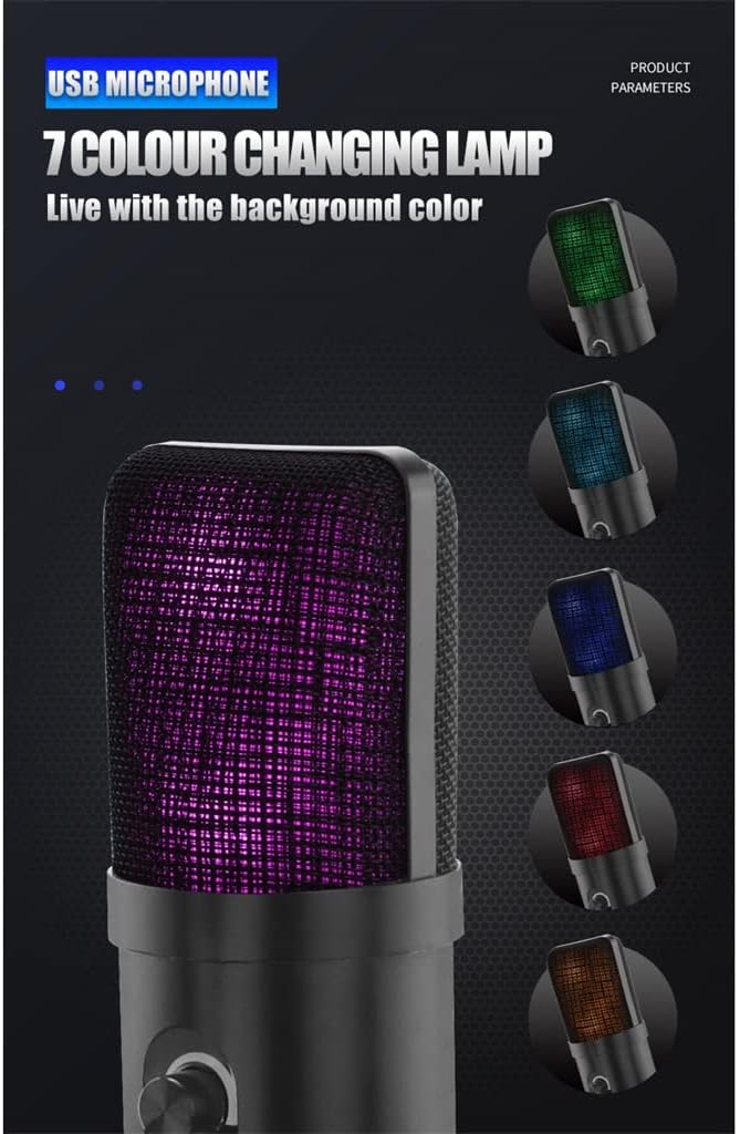 USB Microphone Professional Condenser Microphone Notebook Computer Type-c Mobile Phone Universal Microphone