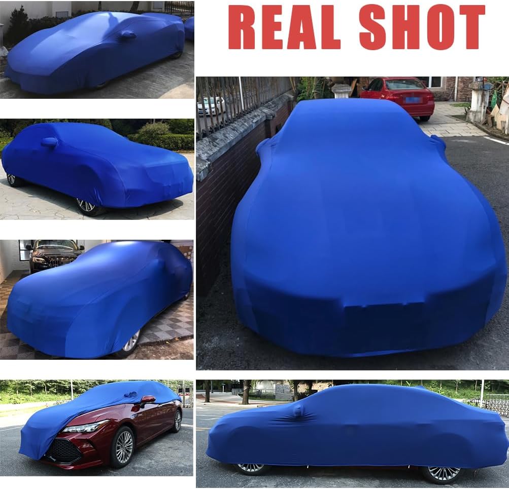 Custom Fit Indoor Car Cover Soft for Tesla Cybertruck Model 3 Model S Model X Model Y, Personalised Breathable Elastic Full Cover Dustproof,for Garage Auto Show