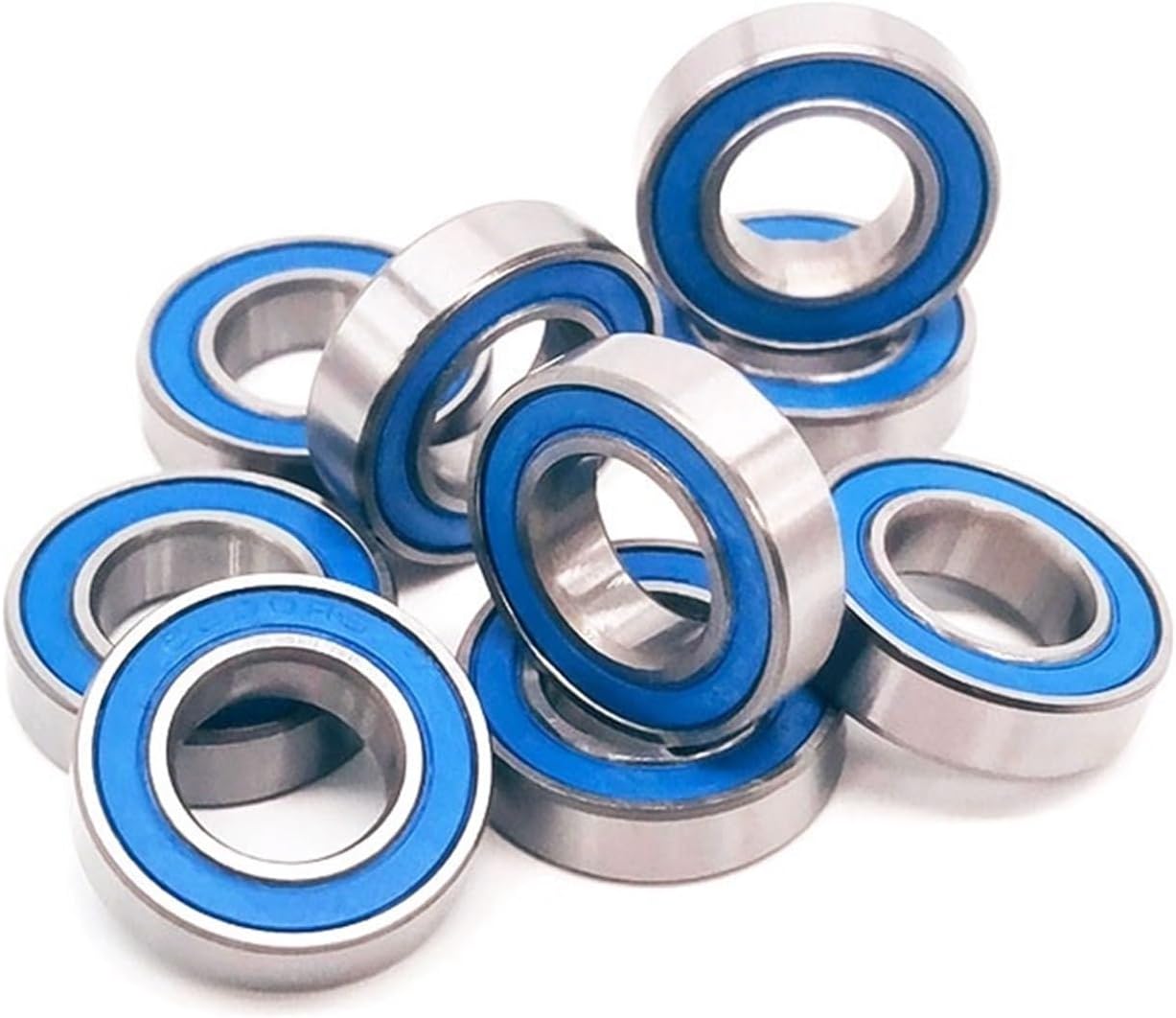 6800-2RS Bearing 10x19x5 mm ABEC-7 (6Pcs) 10 19 5 6800RS Metric Thin Section Ball Bearings for Bicycle Hub Front Rear Hubs Wheel