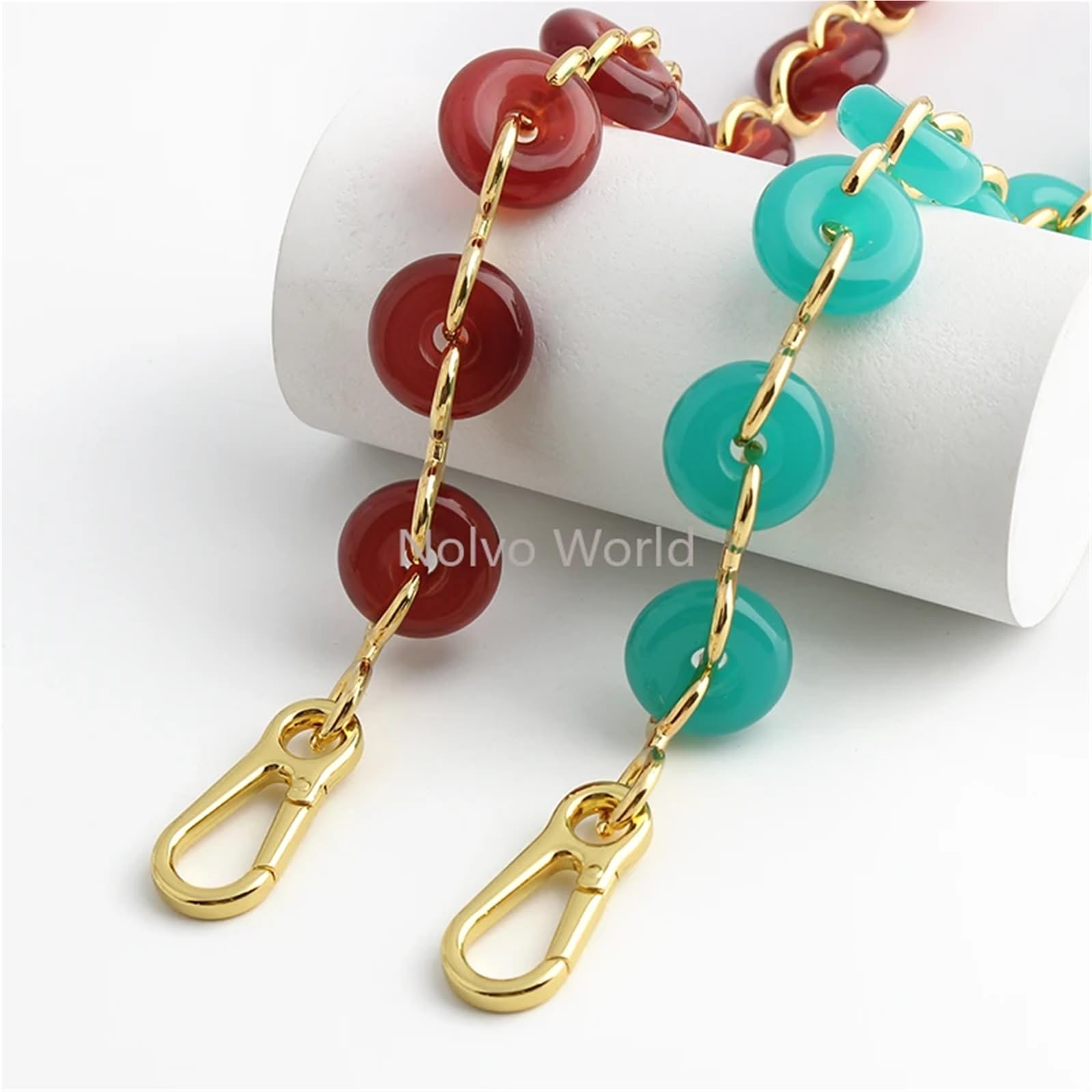 Cadena for bolso, de hombro, correa, cadena extensible, accesorios Para Bolsos DIY(Blue,1 piece)