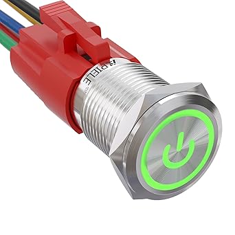 APIELE 16mm Latching Push Button Switch 0.63