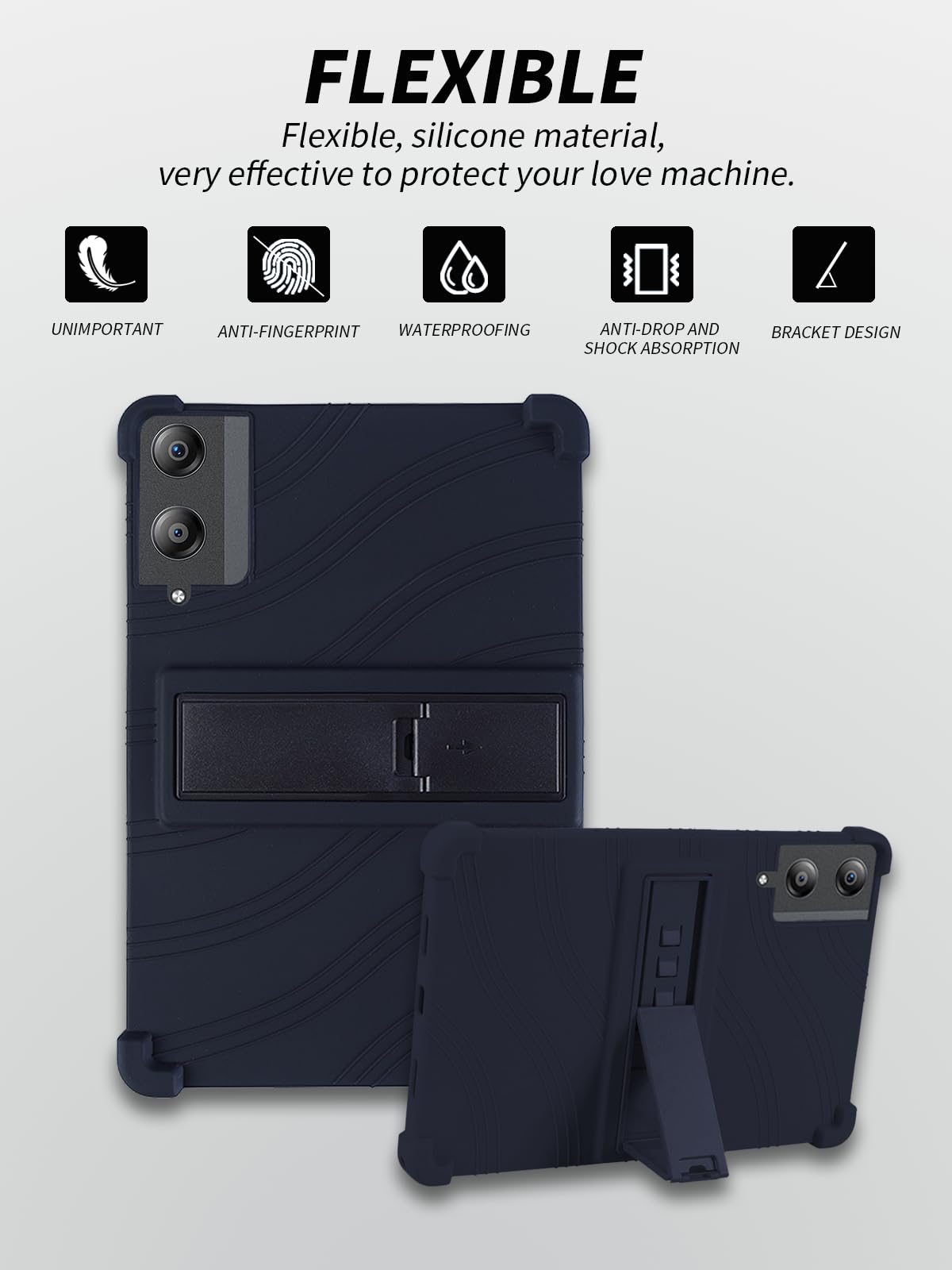 Case For DOOGEE Tab E3 Pro 13 Inch, DOOGEE Tab E3 Pro Tablet Case, Folding Stand Protective Cover With Pencil Holder And Wrist Strap, Full Protection. (Light Blue