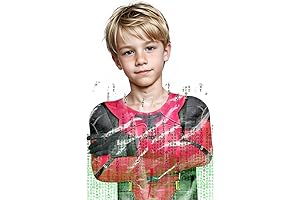 3D Printed Bodysuit with Headwear Boys Jumpsuit for Halloween 5-12 Years