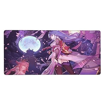 原神　雷電将軍　八重神子　プレイマット　スリーブ Amazon.co.jp: 原神 雷電将軍 八重神子 デスクマット 公式正規品