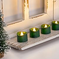 Vista 33 de Homemory - 24 velas de té negras, a pilas, duran más de 200 horas, sin llama, parpadeantes, falsas, eléctricas, LED, para Halloween, fiestas