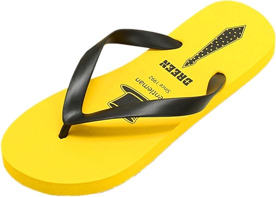 Amazon.com: ANBOVER Sandalias de goma para hombre, cómodas zapatillas de  ducha, playa, zapatillas deslizables, Amarillo : Ropa, Zapatos y Joyería