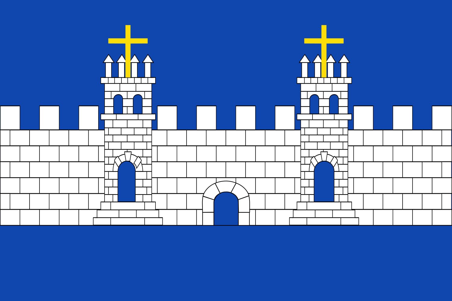 Drapeau XL Pla de Santa Maria Apaisada pavillon extérieur