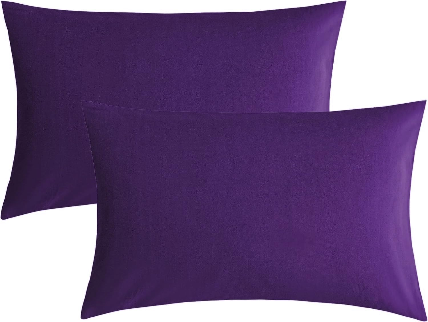 Toddler Travel Pillow 12 x 16 Inches - 400 Thread Count Egyptian Cotton 2 Piece Travel Pillowcase with Zipper Closure Small Pillow Cases Wrinkle Resistant - Plum