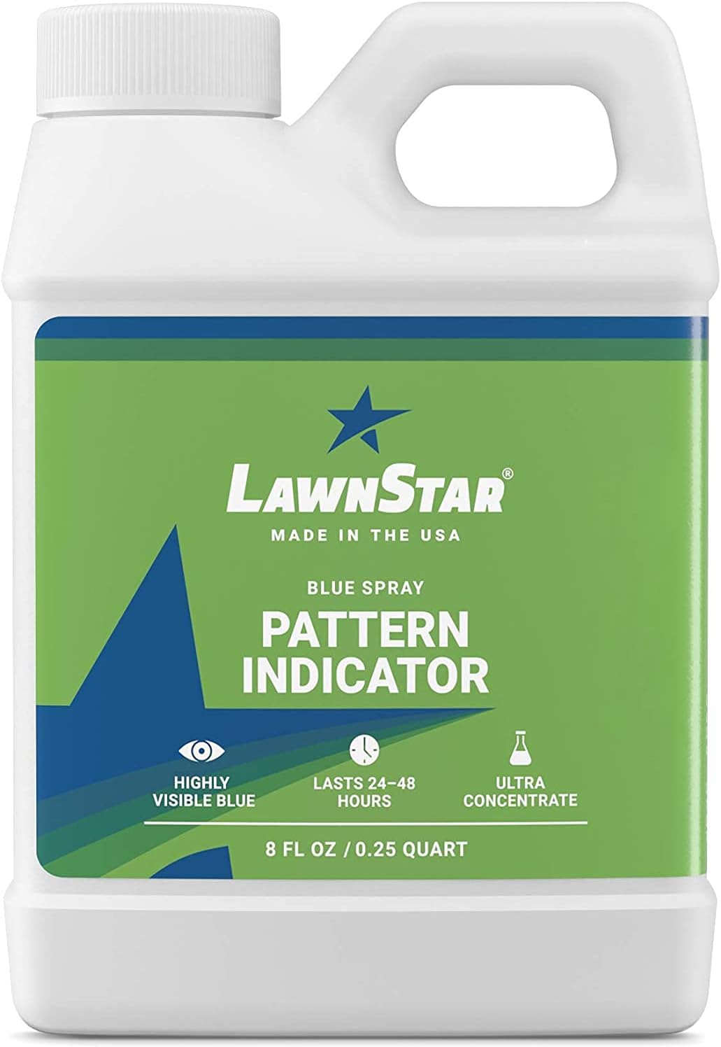 LawnStar Blue Spray Pattern Indicator - Premium, Professional Ultra Concentrated Dye - Multipurpose, Highly Visible Formulation Prime for Marking Herbicides, Weed, Fertilizer Or Turf (8 OZ)