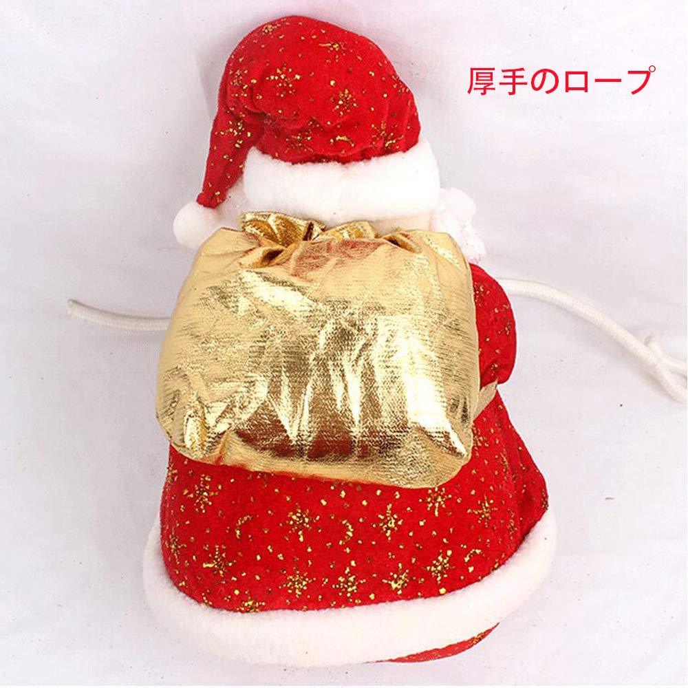Amazon | Mecoyas サンタクロース 人形 クリスマス 飾り 3D立体感