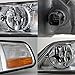 AKKON - For Lincoln Town Car Halogen Type Replacement Chrome Headlights Driver/Passenger Head Lamps Pair New