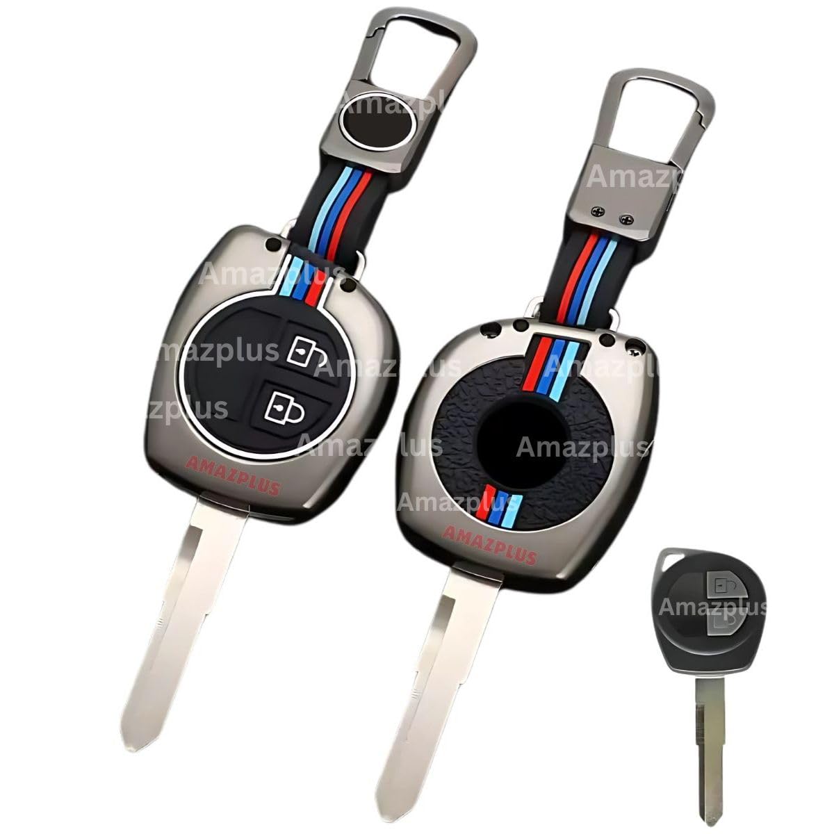 Amazplus ( 5 Years Warranty ) Car Key Cover, Metal Key Cover for Swift ,Ertiga ,Wagonr ,Swift Dzire ,Alto ,Fronx ,S Presso ,Ignis ,Baleno ,Vitara ,Brezza ,Celerio ,Ciaz ,Sx4 ,XL6 ,Jimny