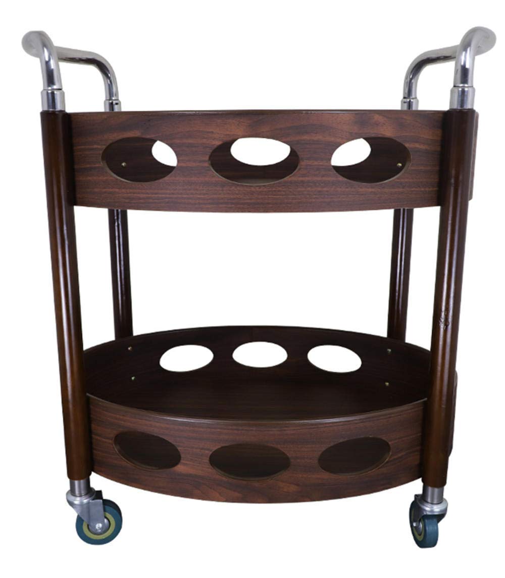 asdchZen Serving Trolley Kitchen Trolley Bar Cart Catering Trolley With Metal Handle Stainless Steel Kitchen Storage Cart Suitable For Home 800X470X770Mm